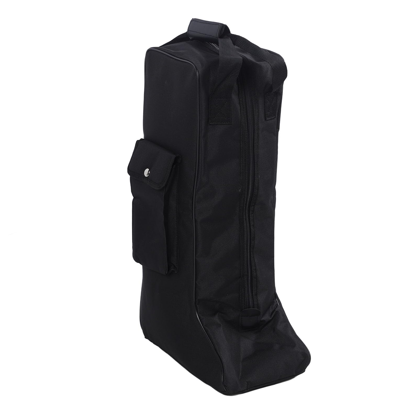 Bolsas de almacenamiento portátiles a prueba de polvo para botas altas, tela Oxford y cuero con cremallera con asa, para botas de vaquero y nieve, bolsas negras para zapatos