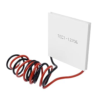 Peltier Module TEC1-12706,Aideepen 12V 6A 60W Heatsink Thermoelectric Cooler Cooling Peltier Plate Module Peltier Cooler 40x40MM Compatible with Peltier Fan/Cold Plate 2PCS