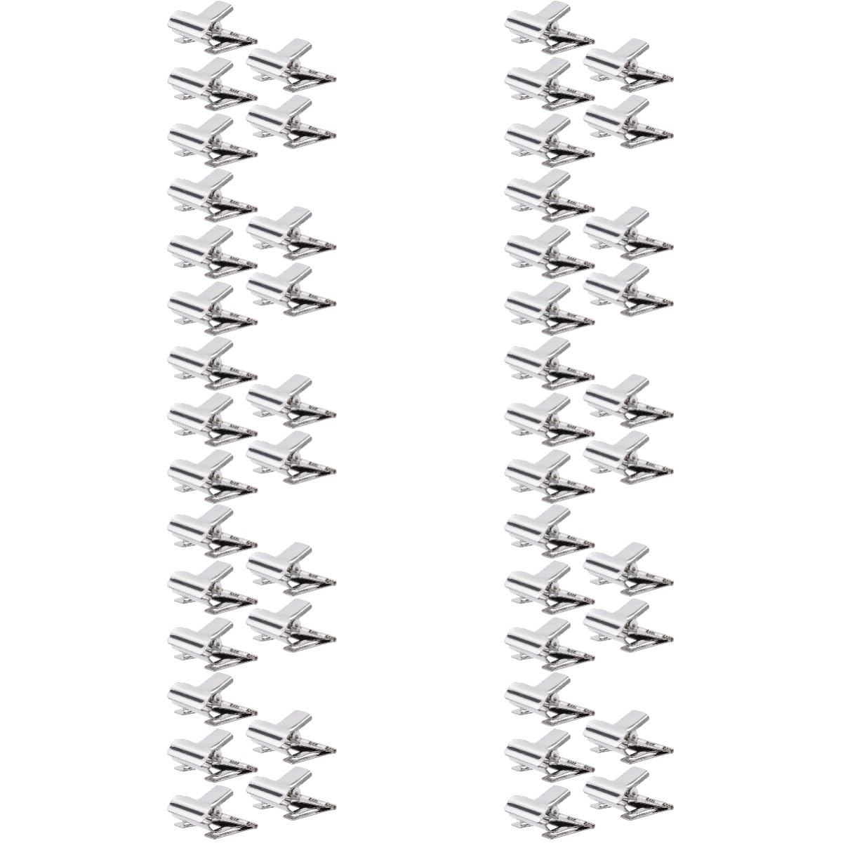 MAGICLULU 50pièces Porte Étiquettes Métalliques Clips Publicitaires Pour Supermarché Support De Métal Pour Magasins Et Expositions