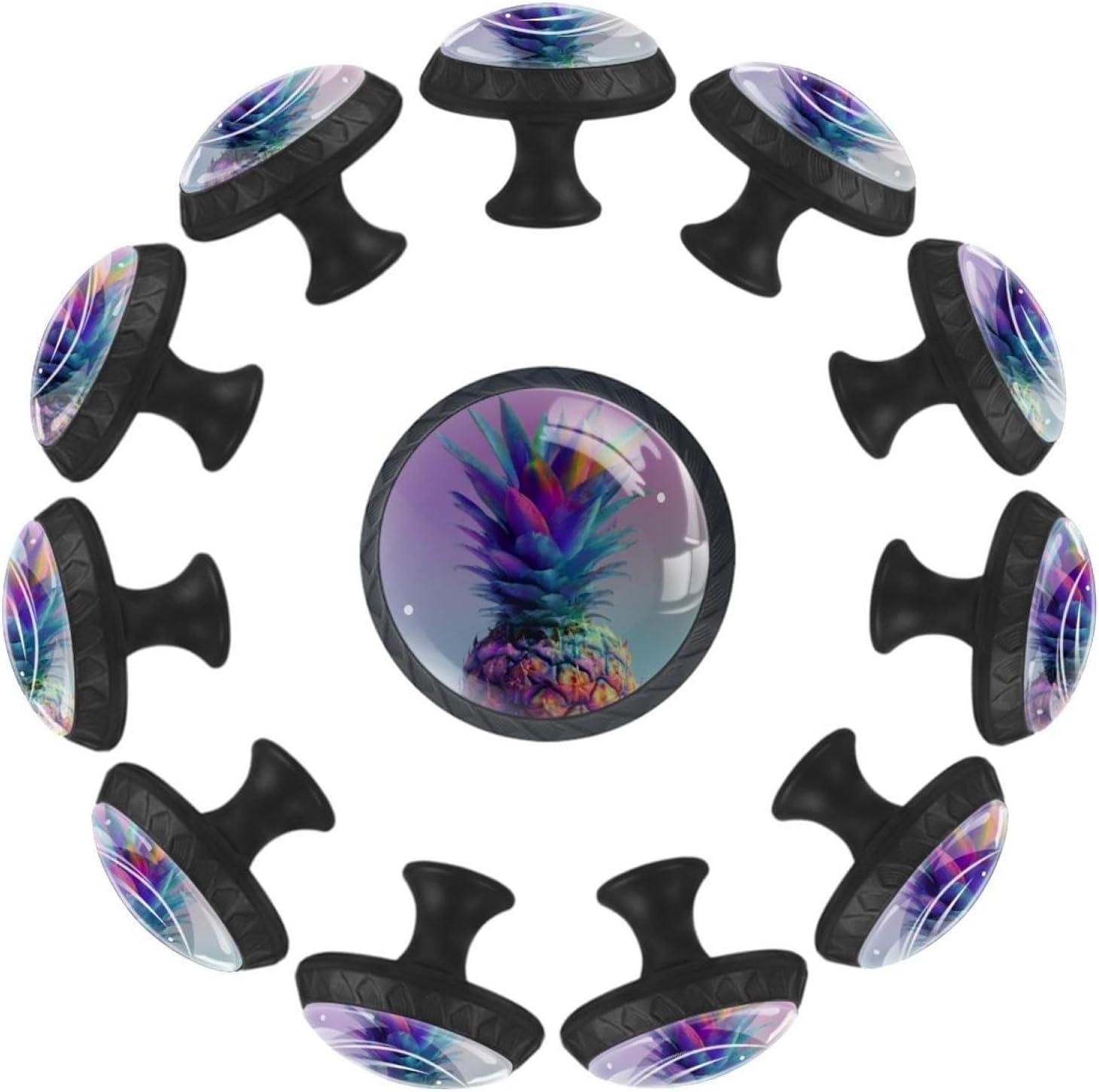 Black Dinosaur (1) Simple Style Cabinet Knobs, Durable Drawer Knobs with Complete Screws