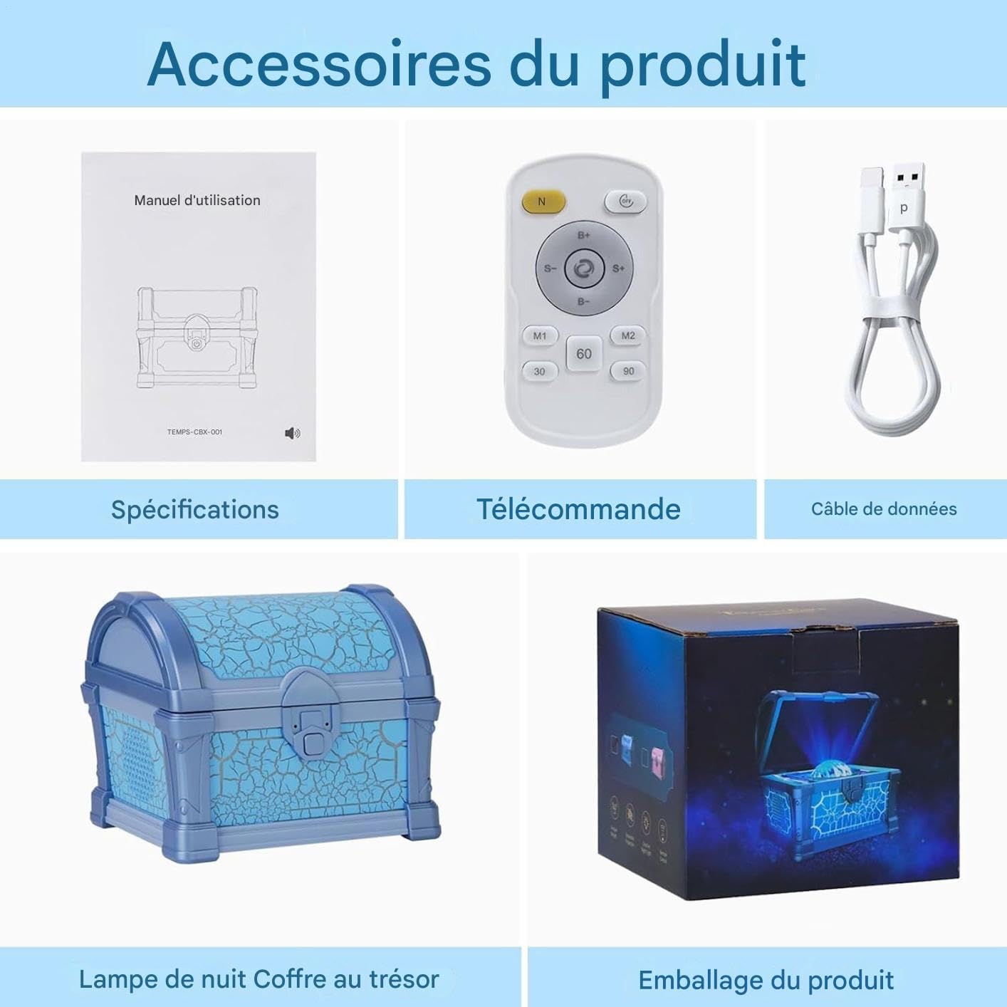 Proyector De Galaxia Lámpara Regulable Con Control Remoto | Cofre Mágico Proyector LED Lámpara Nocturna Para Cumpleaños Navidad Guardería Hogar Escritorio Mesita De