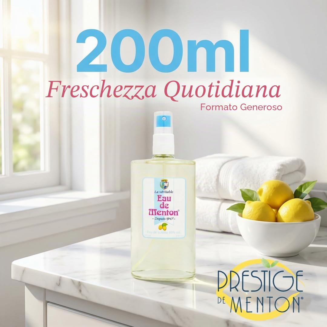Eau de Menton - Eau de toilette al limone (200 ml)