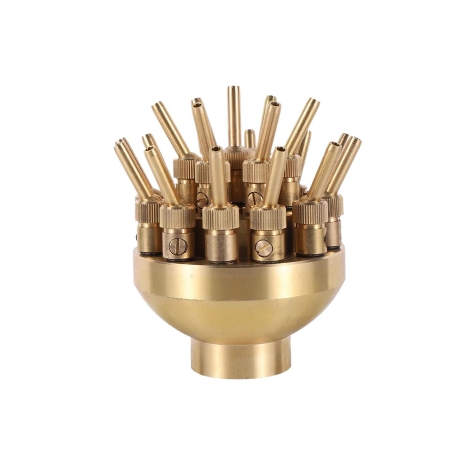 UALXPAO Fountain Nozzle Brass Three Tier Fireworks Fountain 1" 1.5" Porous Nozzle Head Pond Landscape Equip for Pond Swimming Pools(1.5inch)