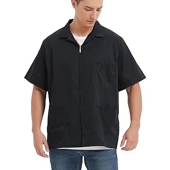 ★ Phyps Department★ PACTIVE Zip-up Short Sleeve Charcoal Mission Unisex Short Sleeve Performance Shirt Charcoal