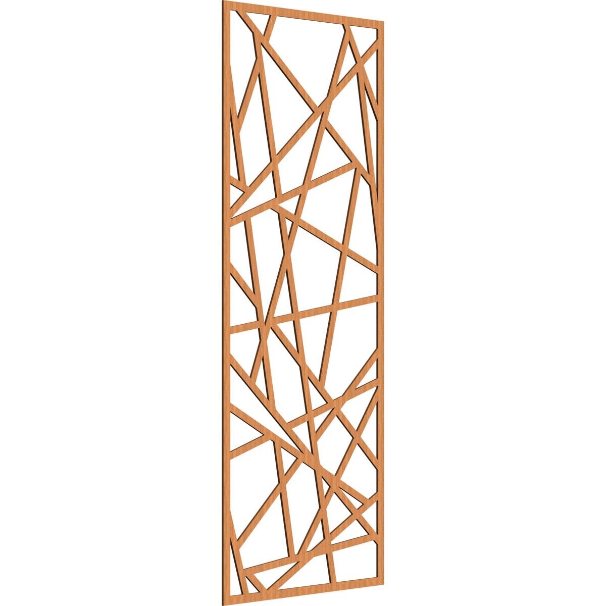 Conway Decorative Pierced Fretwork Wood Wall Panels, 33 3/8"W x 84 3/8"H x 1/4"T, Cherry