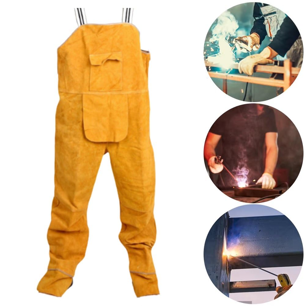 Dianzan Salopette Saldatura, Tute Impermeabili, Resistenti all'Usura, Abbigliamento Lavoro per Meccanici, Officine di Riparazione Auto, per Saldatori