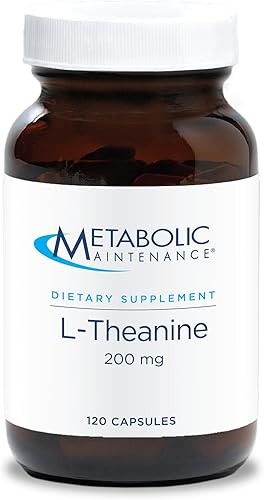 Metabolic Maintenance L-Theanine - 200 Mg Suntheanine Supplement to Support Relaxation - Stress Reducing Amino Acid L Theanine for Daily Use (120 Metabolic Maintenance L-Theanine - 200 Mg Suntheanine Supplement to Support Relaxation - Stress Reducing Amino Acid L Theanine for Daily Use (120