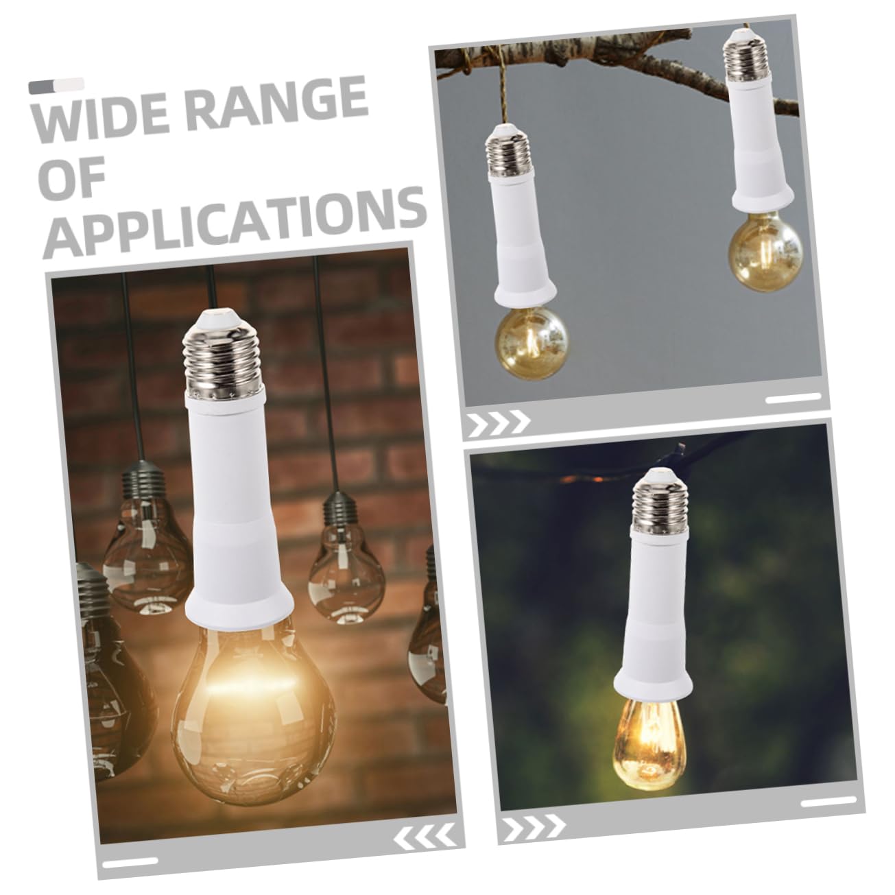 Amosfun 4 Set Di Portalampada Per Lampadina Portalampada Estensibile Adattatore Per 4 Pezzi*4
