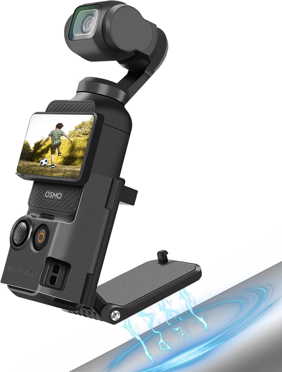 ELFOG Magnetic Mount Stand Compatible with DJI Osmo Pocket 3, Pocket3 Accessories Expansion Adapter Magnet Suction Case Holder on Desktop, Vertical Surface, 180° Adjustable, Quick Fixation, Black (B0D3RD91V1) Amazon Price History, Amazon Price Tracker