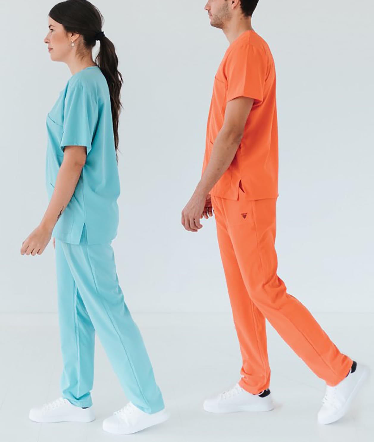 WORKTEAM Conjunto Sanitario Elástico Unisex.Uniforme Sanitario, Médico, Enfermera, Dentista, Estética, Veterinaria. Unisex