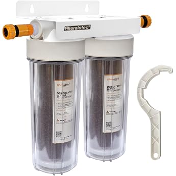 2-Stage DI Car Wash System Deionized Water Car Wash System Stain-Free Car Wash System Flawless Pure Water Car/Motorhome/Window Cleaning No Drying Colour Changing Purple Resin