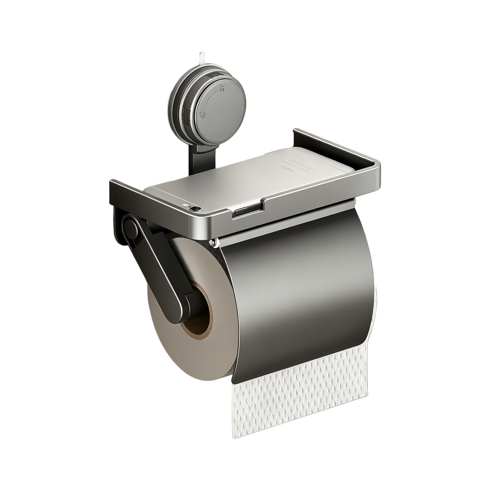 Wall Mounted Paper Towel Rack Holder with Suction Cups Toilet Roll Papers Storage Rack for Wet Environments Roll Towel