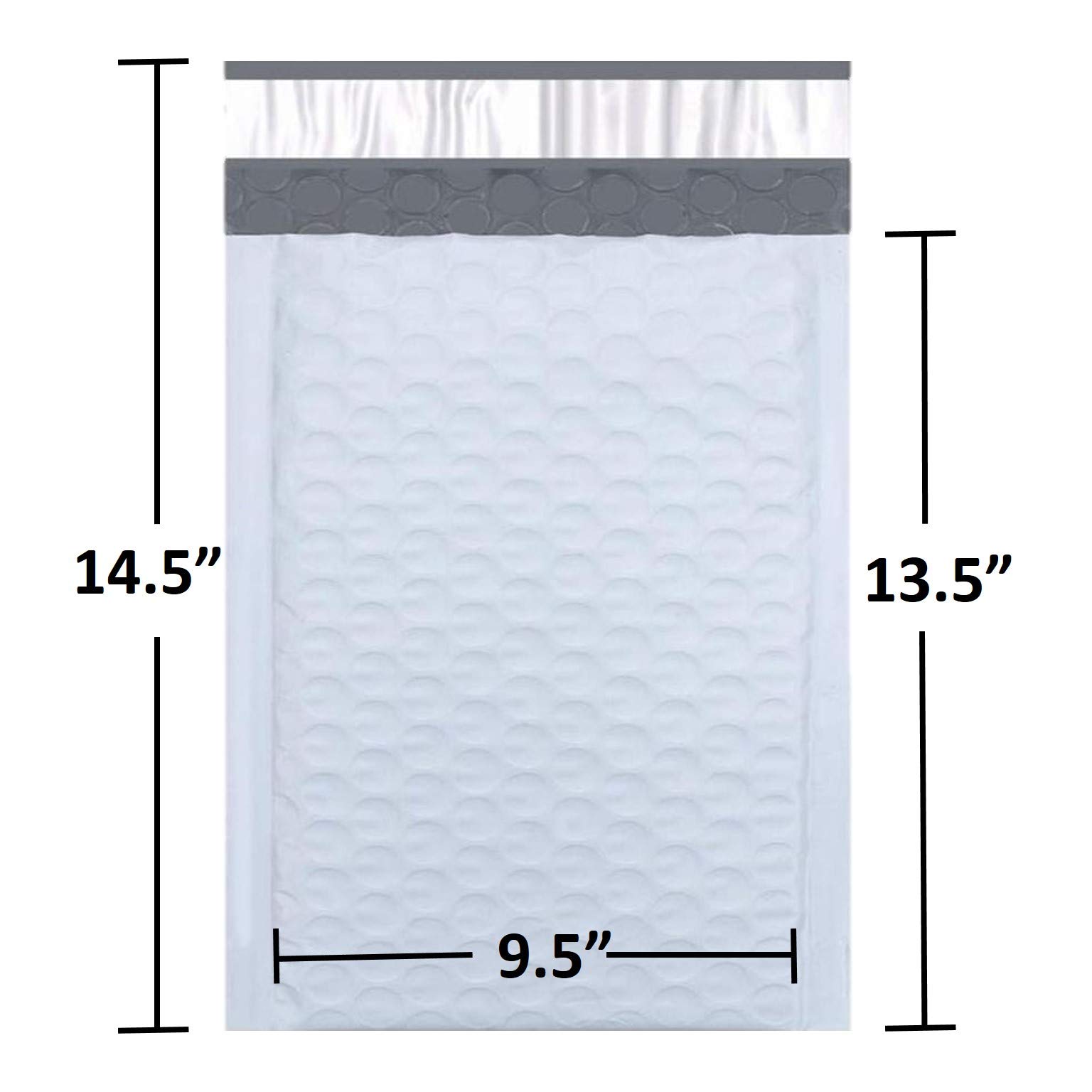 SALES4LESS Sobres acolchados de burbujas de polietileno #4 de 9.5 x 14.5 pulgadas, autoadhesivos, impermeables, acolchados, paquete de 10 (PBMVR_9.5 x 14.5-10)