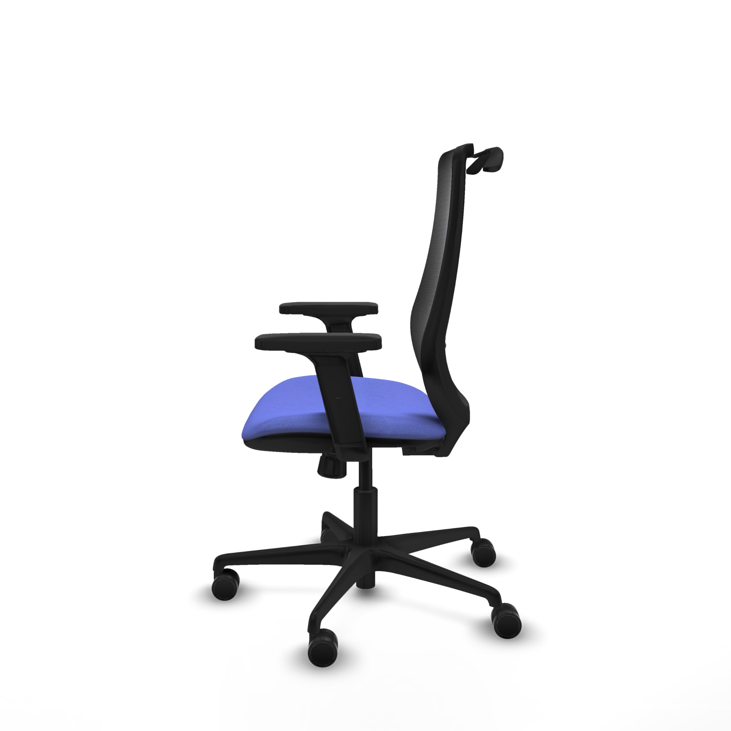 Piqueras y Crespo Mardos: Silla de Laboratorio ergonómica con Respaldo Fijo, Apoyo Lumbar 1D, Brazos 2D, Mecanismo sincro 4 Posiciones, para Uso de 8 Horas y Peso máximo de 120 Kg