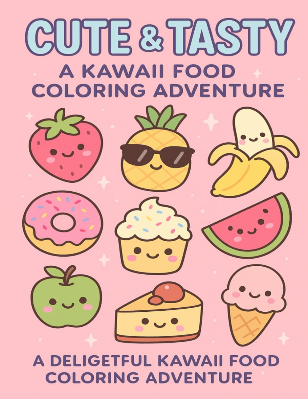 Cute & Tasty: A Kawaii Food Coloing Adventure
