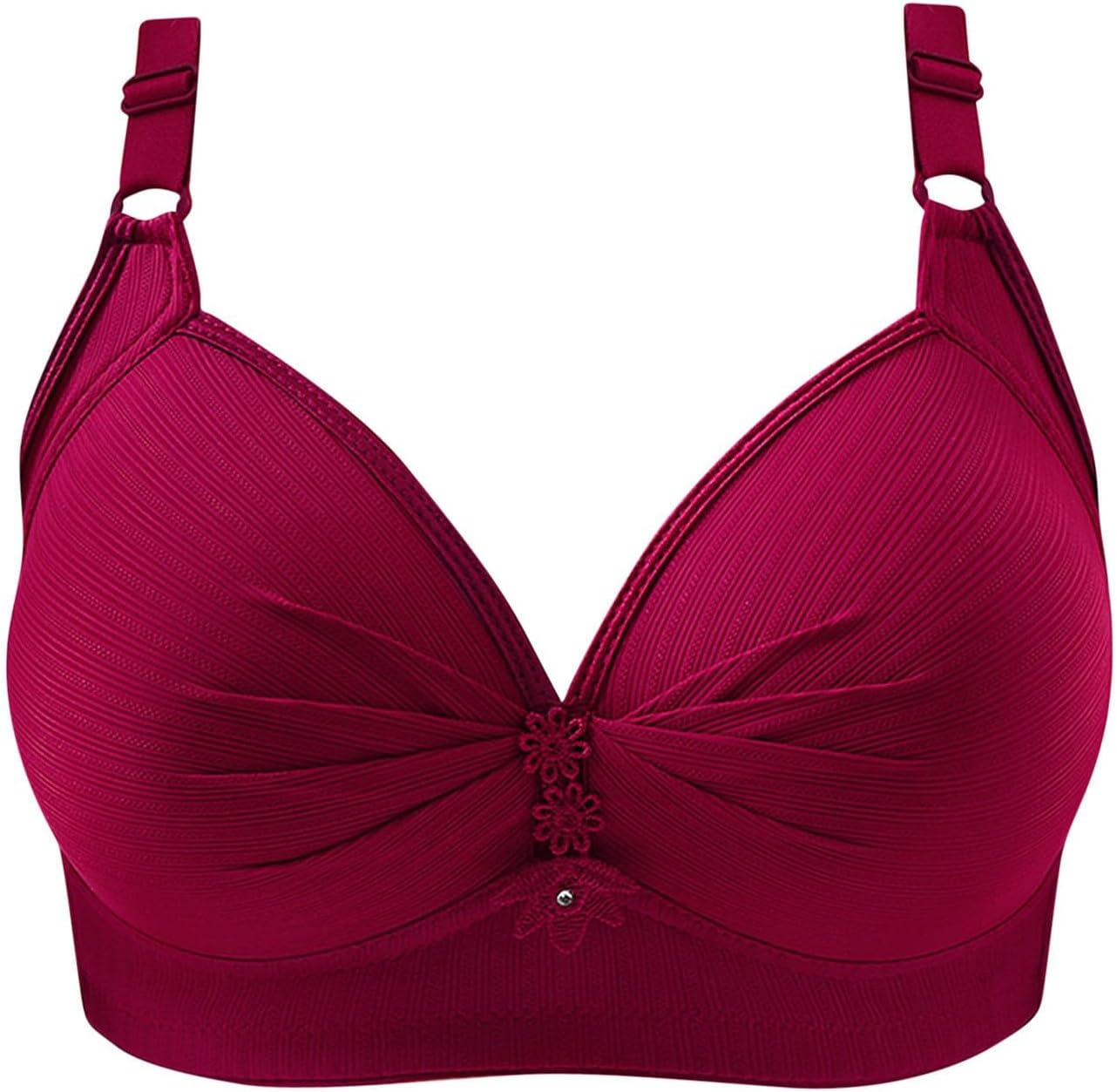 Wireless Bras for Women Plus Size Push Up Full Coverage Bralettes Comfort Underwear Everyday Bras