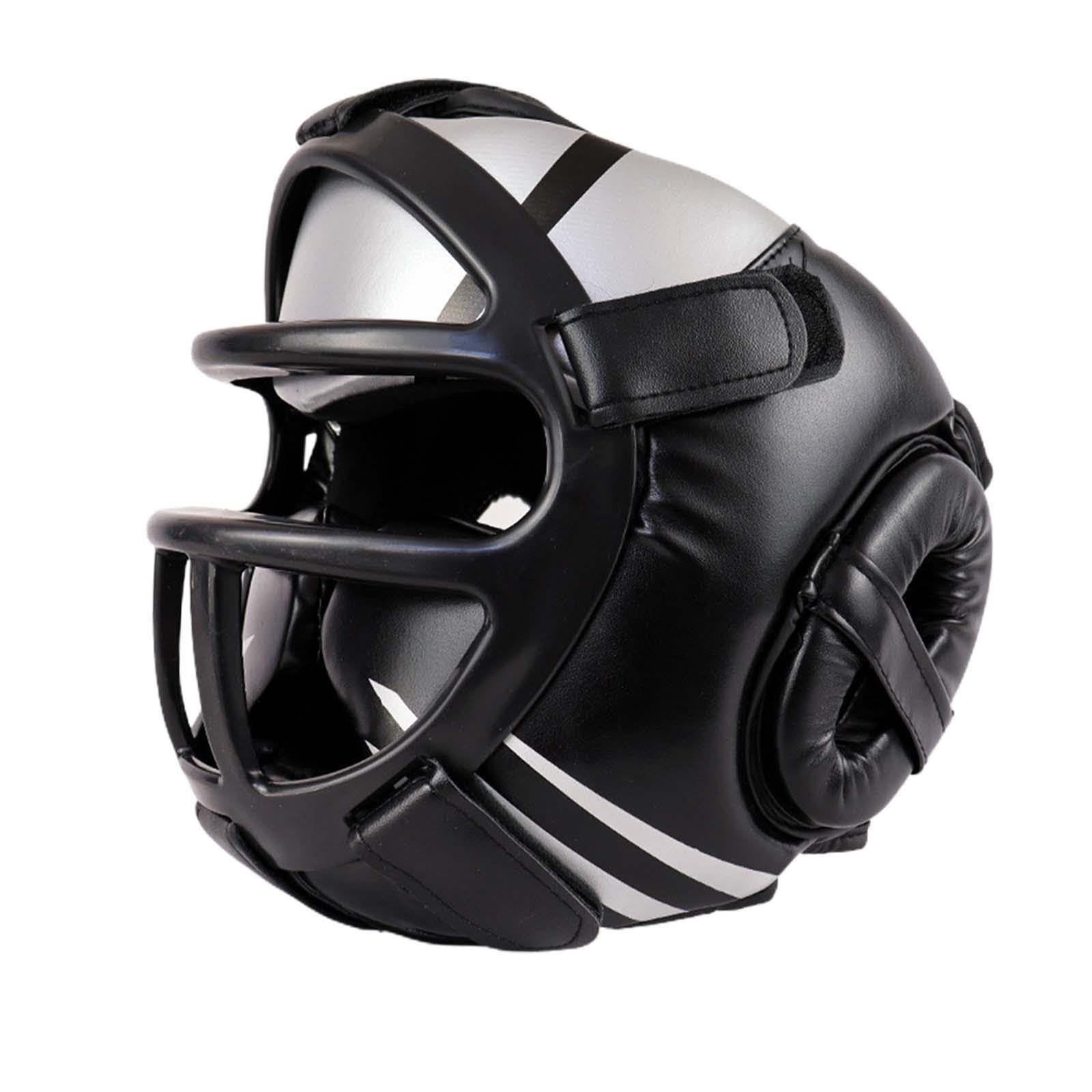 Casco da boxe Casco da boxe Bambini Adulti Uomini Donne Ragazzi Ragazze Taekwondo Regolabile Imbottito MMA Copertura completa Per sport Protezione per il viso traspirante per arti marziali