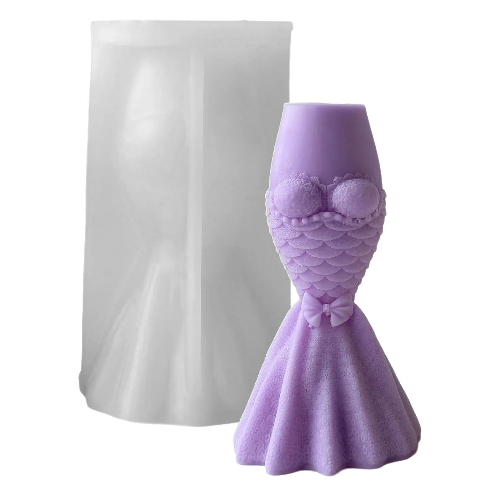 Yhplxyuus Themed Silicone Mold Wedding Pillar Silicone Mold for Soap Chocolate Baking Epoxy Resin Wedding