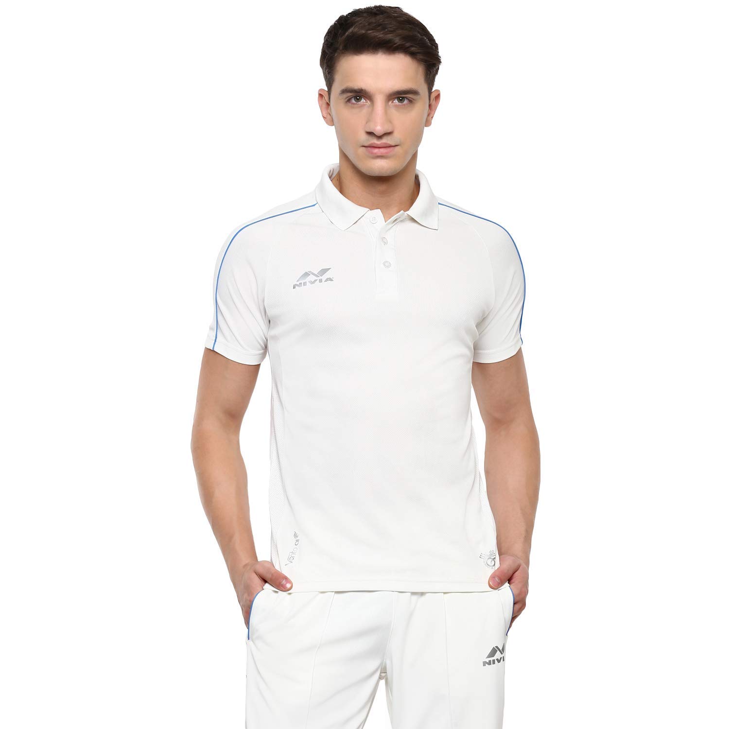 Eden Half Sleeve Cricket Jersey for Men | Cricket Kit | Cricket T-Shirt for Men | White Jersey (4XS, White)-image-19