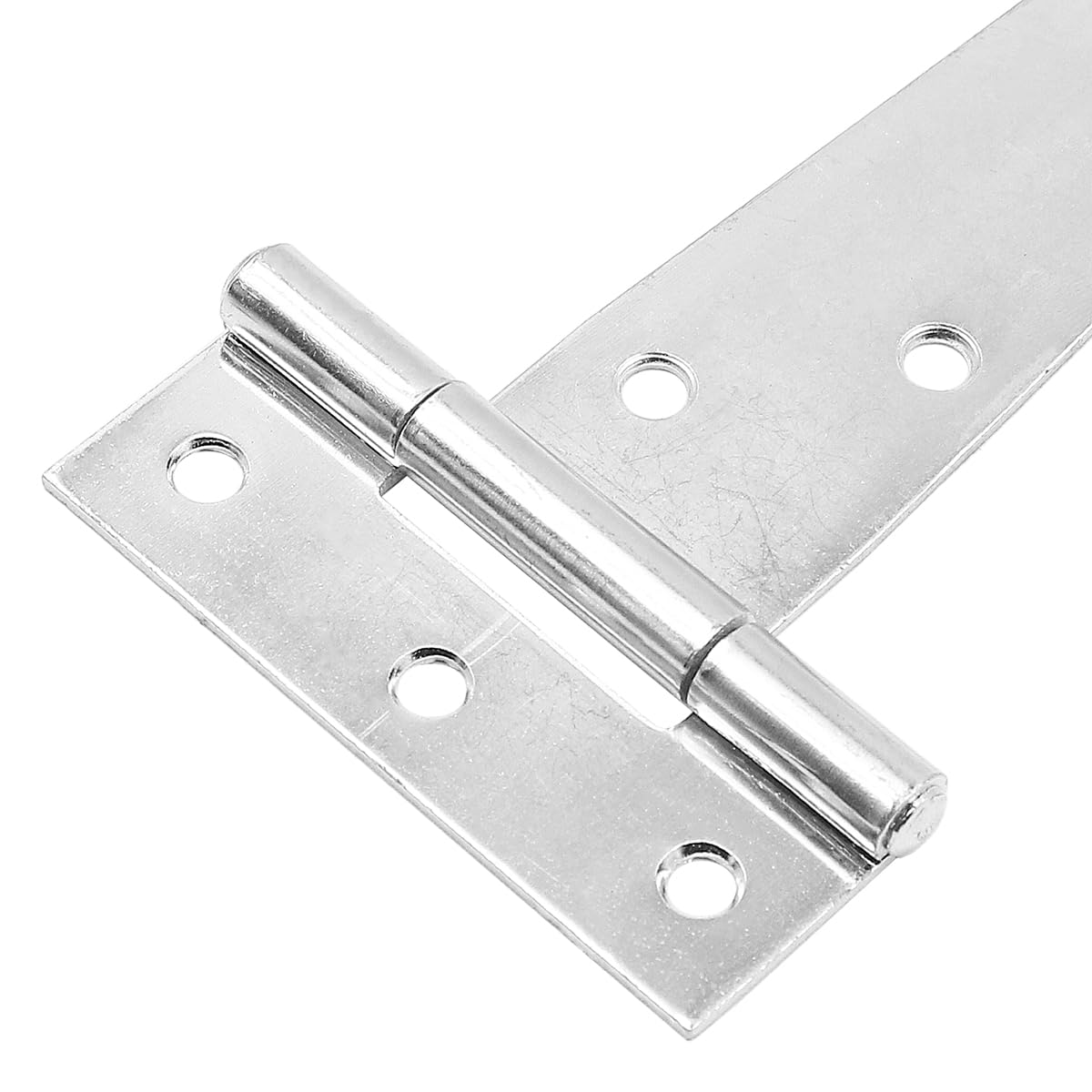Set of 4 ZONADAH Garden Shed Door Hinge Heavy Duty Strap Tee Hinge 203mm/8inch Rustproof T Hinges Gate Door Barn Wrought with Screws for Gates Shed Doors Windows Fence Garden Storage Rooms - Image 2