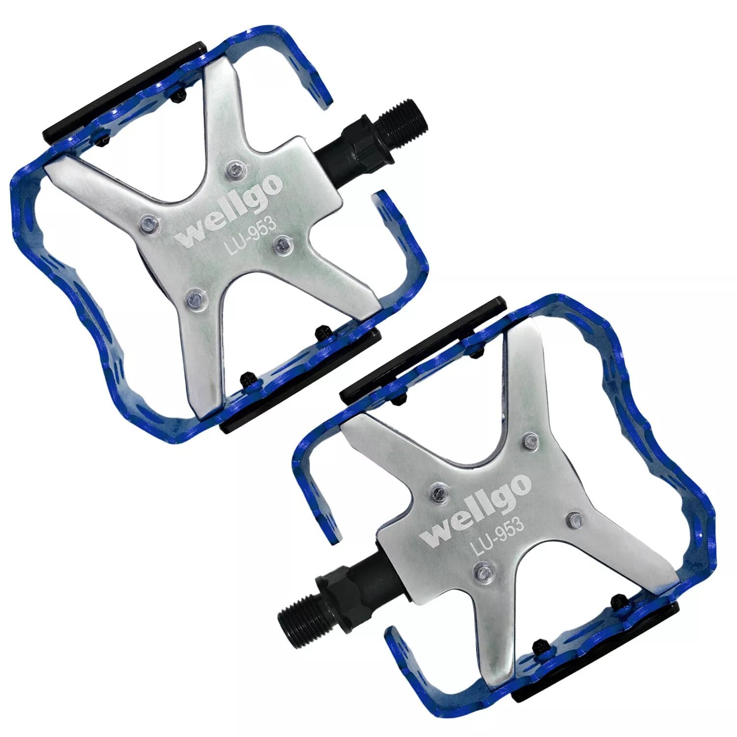 Pédales Plates BMX Wellgo LU-953 – Rouges – Modèle Ancien Piège à Pédales – Occasion