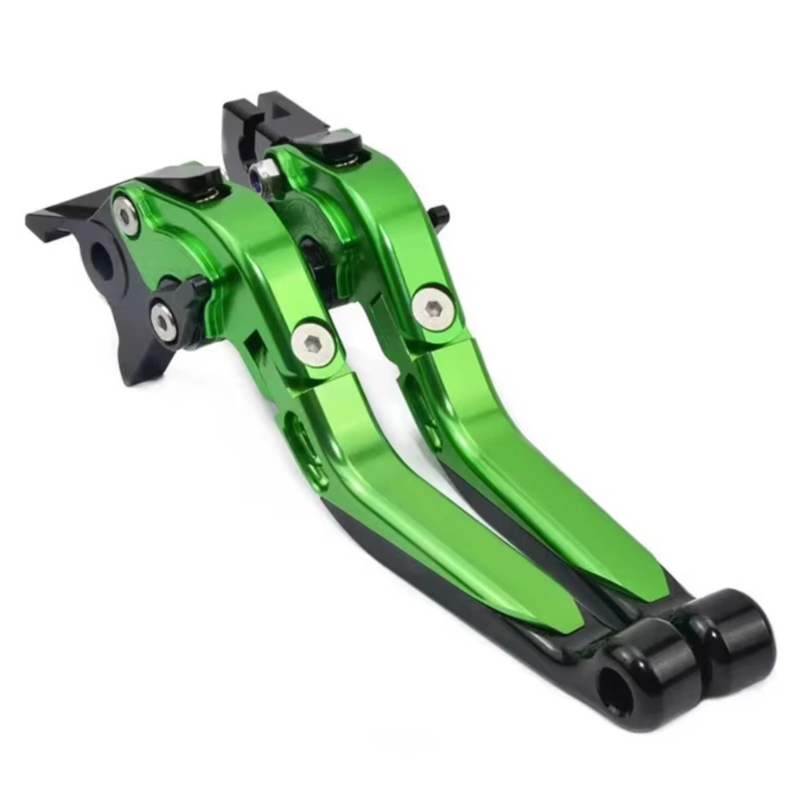Naojino Brake Clutch Levers Compatible with for Ninja 500 for EX500 for Z500 2023-2025 for KLR650 2022-2024 for KLX300 Motorcycle Folding Brake Clutch Levers(Green)