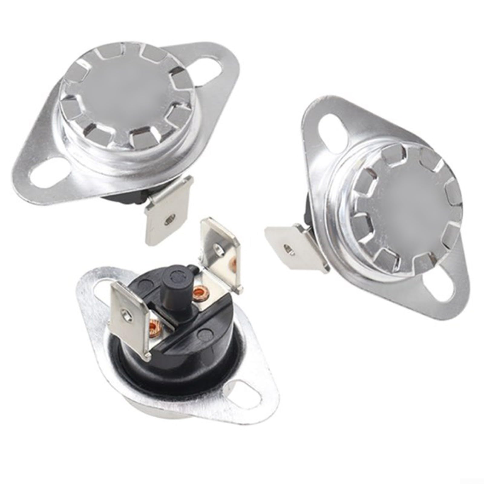 Temperaturschalter KSD303, 10A 250V, Bereich 45°C-150°C, Ausführung Normalerweise Geschlossen, Bakelit & Metall, für Wasserspender Thermostat, 10er Pack(45℃)