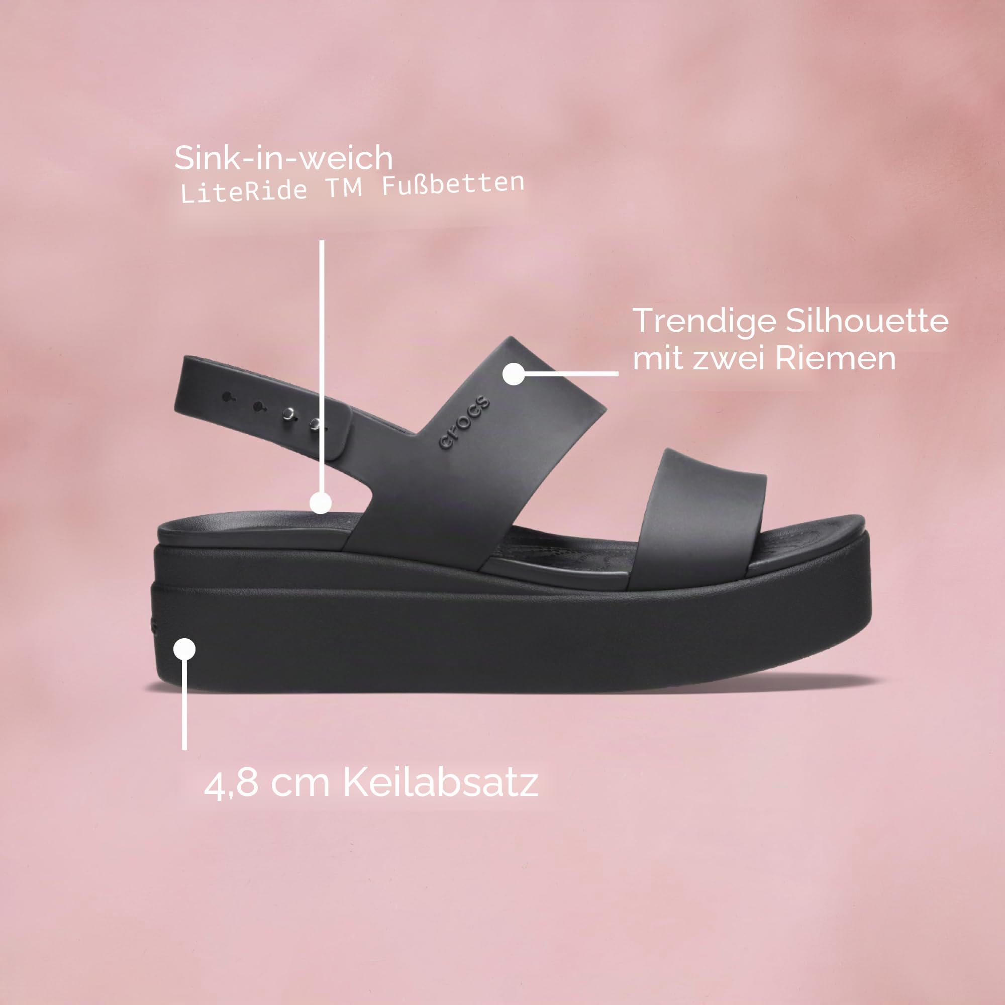 Crocs Herren Brooklyn Low Wedge Sandalen – Bild 9