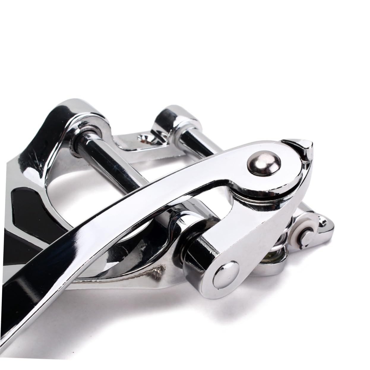 Ponte Tremolo Vibrato di Ricambio per Chitarra Elettrica | Argento, Metallo Ben Lucidato, Facile da Fissare, Set di Parti per Montaggio e Sostituzione