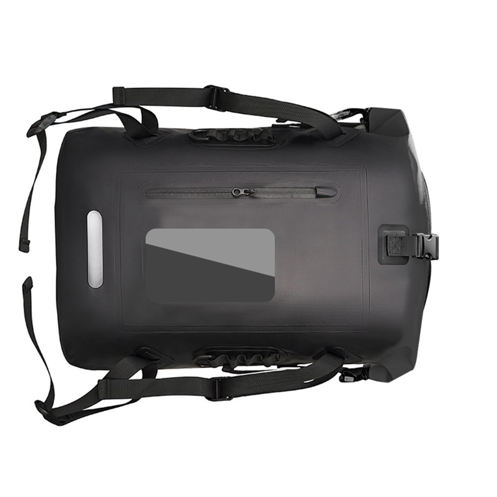 Azull 30L Angel-Rucksack Angeltasche Trockenbeutel F¨¹rs Angeln zum Wandern, Driften, Schwimmen und Kajakfahren, mit Schultergurten und K?der-Eimer, in Schwarz