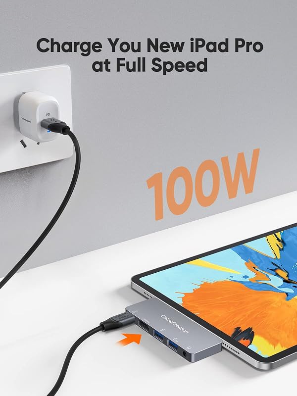 CableCreation 5 in 1 USB C Hub Adapter for iPad Pro, Microsoft Surface by CableCreation - Used condition - Image 4