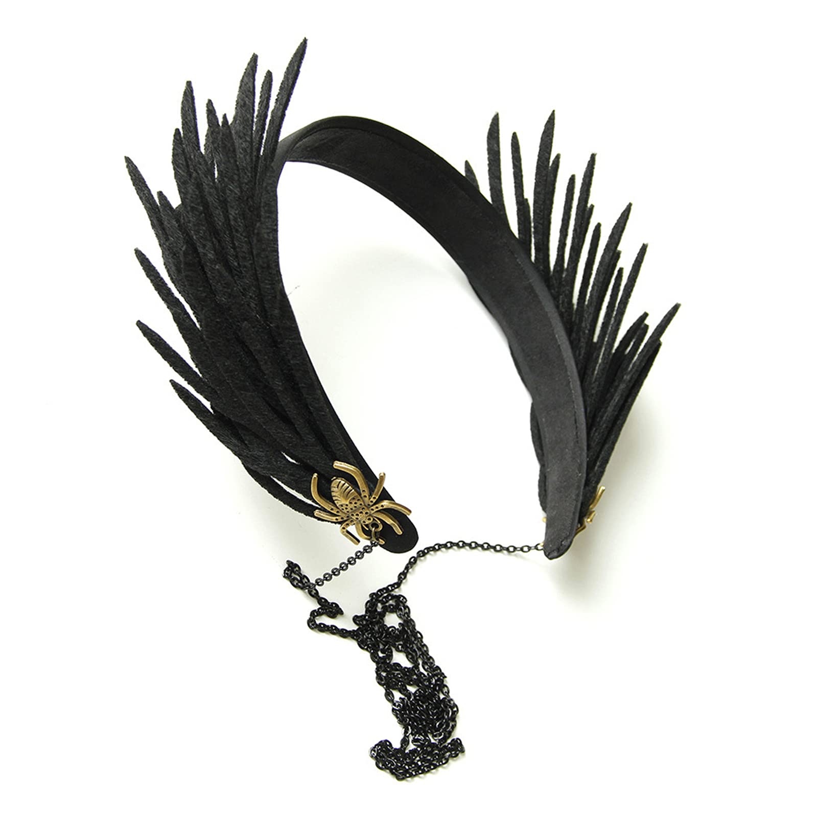 LittleLuludaGothic Lolita Black Halloween Vintage Headband Hair Bands Crown for Women and Girls