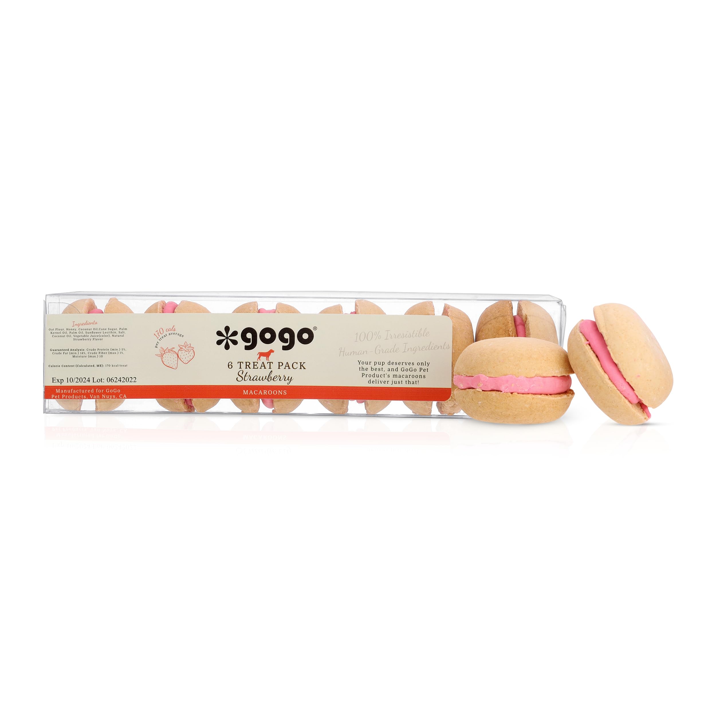 Strawberry Macaroons - (6 Pack)