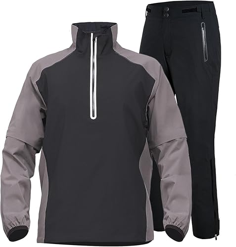 FIT SPACE Trajes de lluvia de golf impermeables para hombre, chaquetas de lluvia y pantalones para todos los deportes