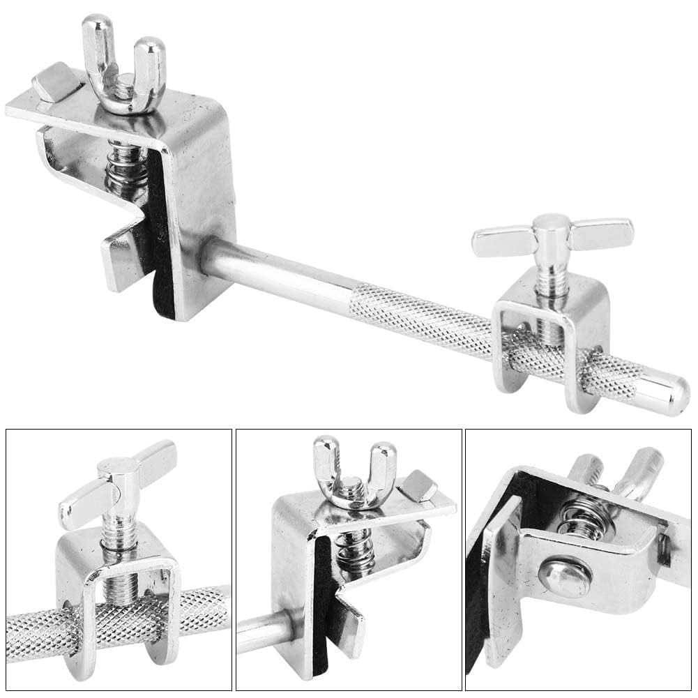 Pince de Cloche de Vache, Support de Fixation de Cloche de Vache Support de Cloche de Vache Kit de Batterie Jazz pour Réglage de Cloche de Vache vers le Haut ou vers le Bas