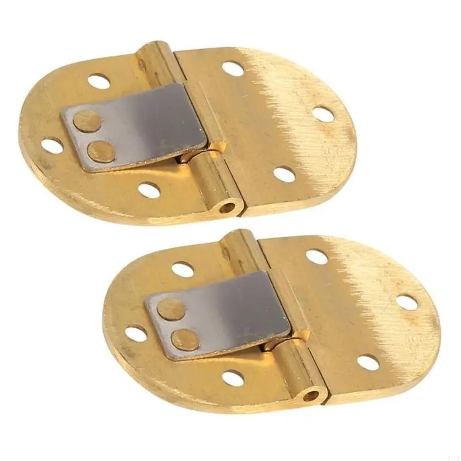 FQJYXWEWL 4XFD Sturdy Brass Butlers Tray Hinges Round Designs Accessory with Screws 2Pcs