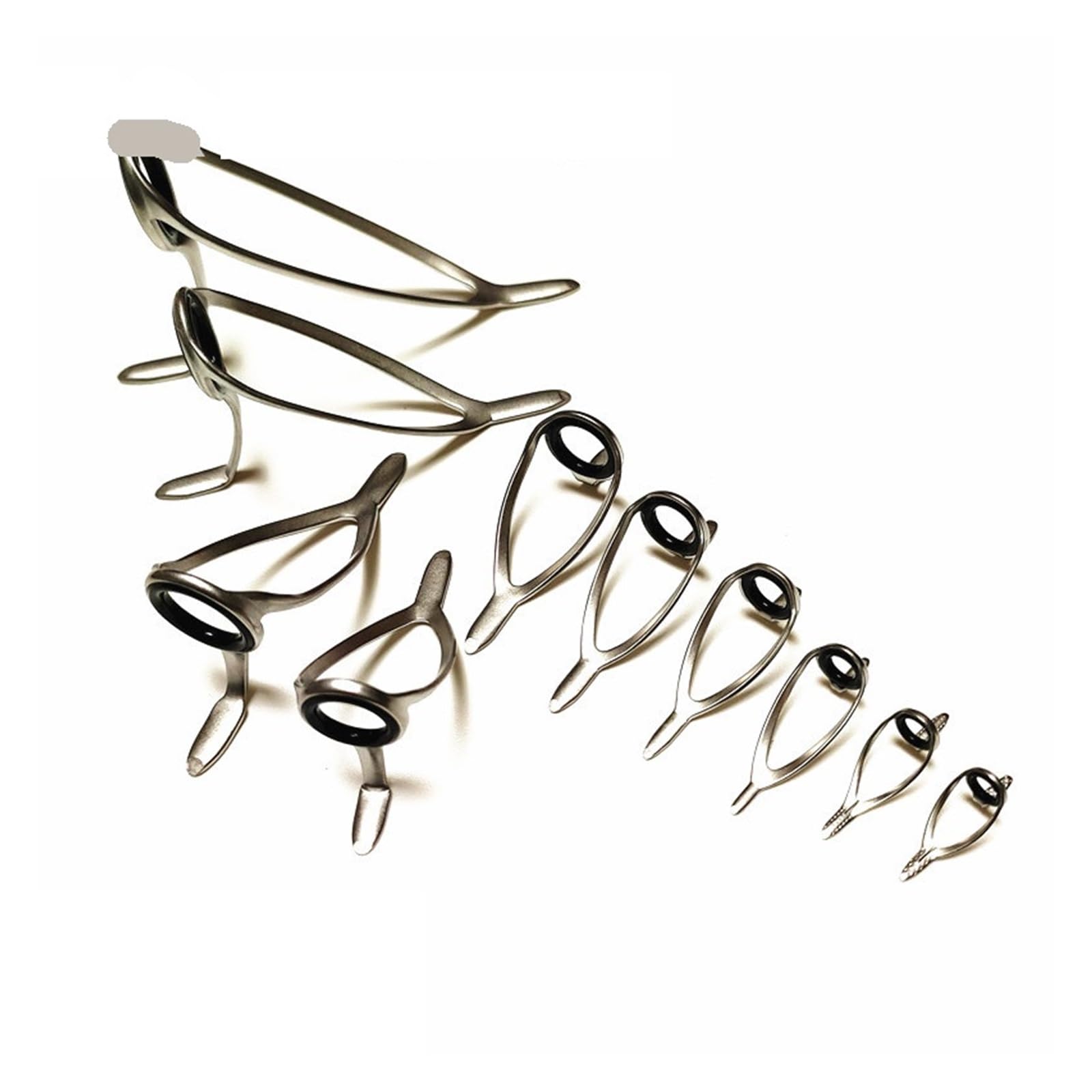 Lot de 2 guides de canne à pêche pour canne à pêche en eau salée avec œillets de rechange