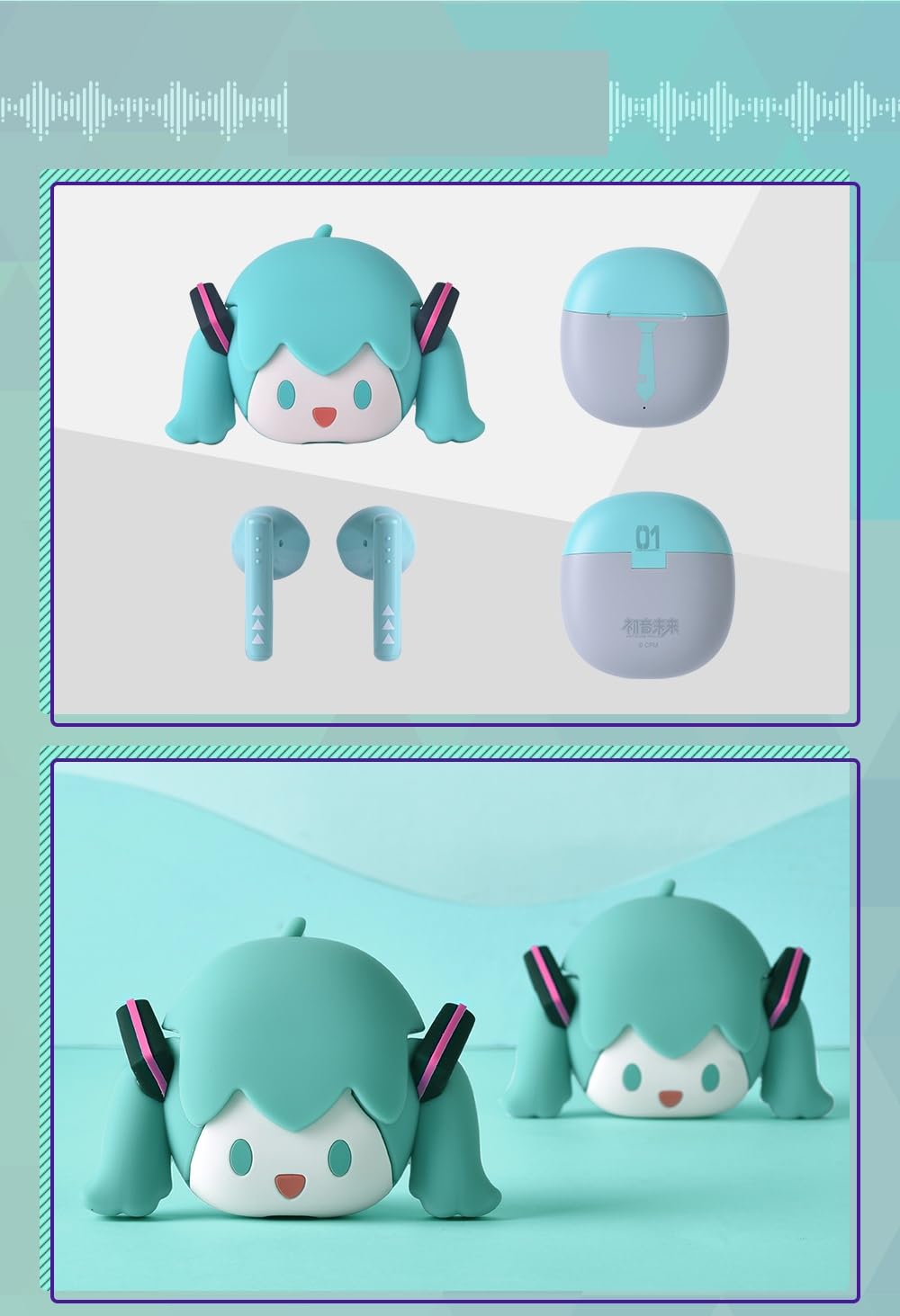 Amazon.co.jp: XINGYUNSHI 初音ミク ワイヤレスイヤホン イヤホン