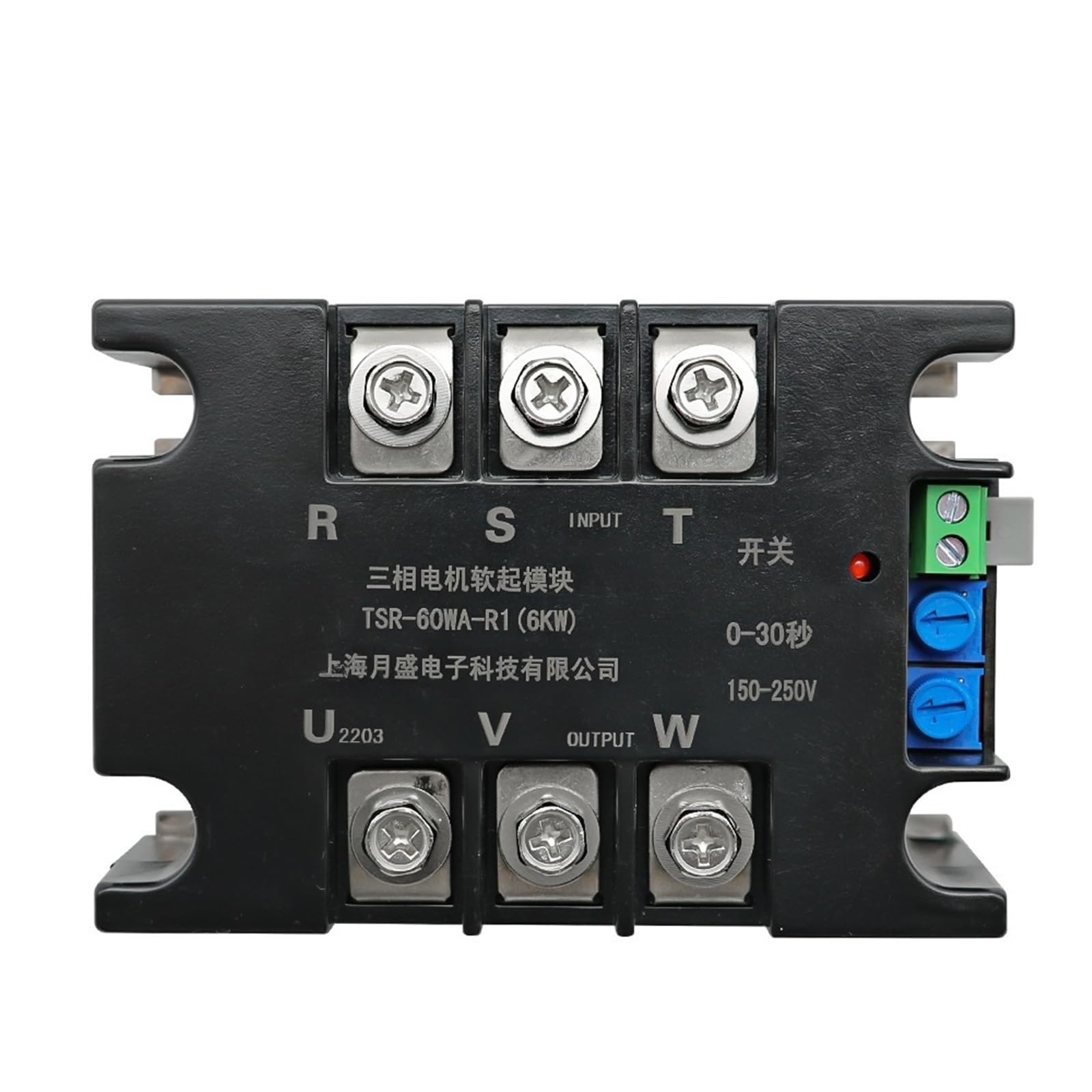 WBNFFUCYU 380V Motor Soft Start Module Controller Starter Stop Heat Sink Three-Phase Slow 1kw 2kw 4kw 6kw 8kw 10kw 15kw 20kw(R1 220wa-22kw)