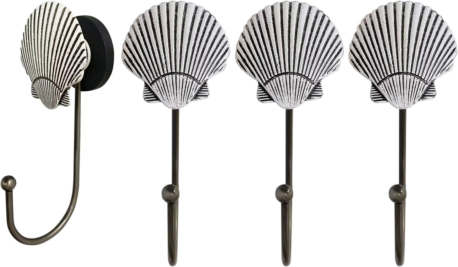 4 Pcs Ocean Magnet Hooks for Metal Door,Magnetic Hooks for Cruise Cabins,for Metal Door,Grill, Cruise Ship, Garage