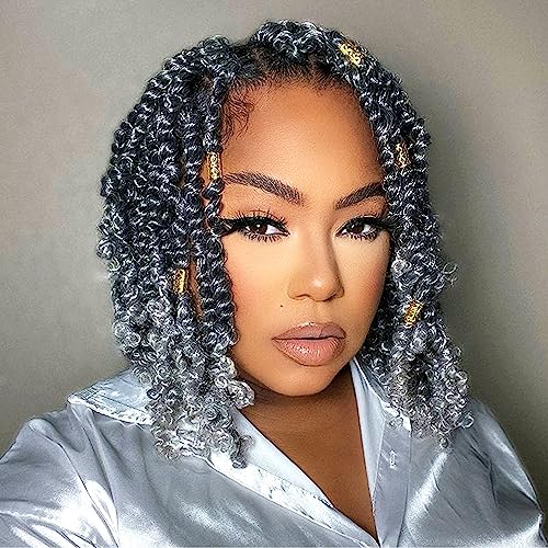 Passion Twist Hair 8 Inch 8 Packs, Pre Twisted...