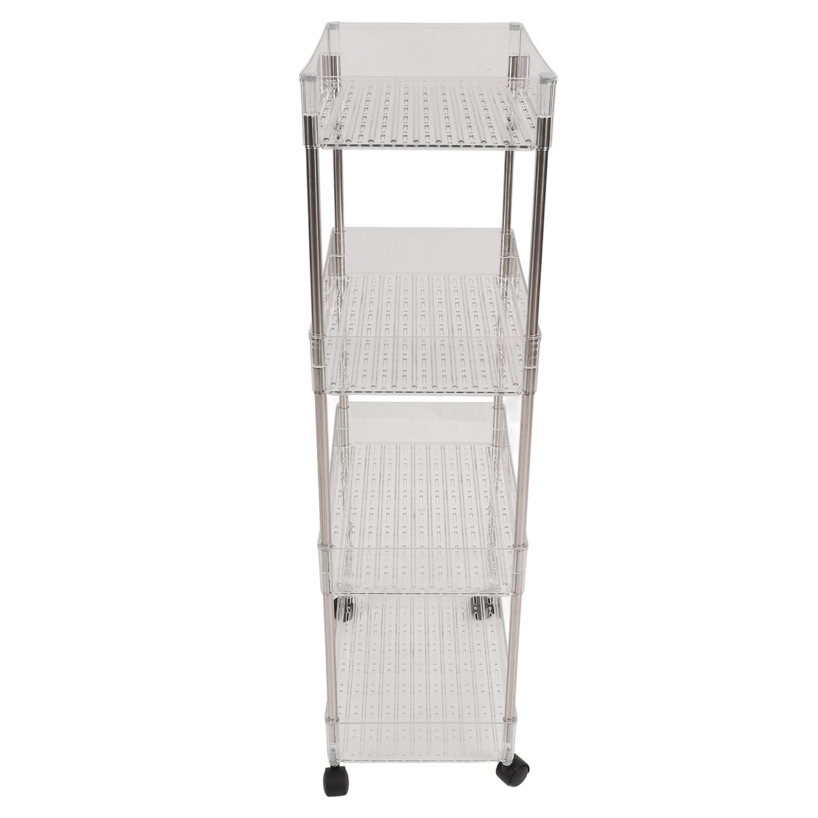 Hidyliu Carrello Fasciatoio con Ruote Organizzatore a 4 Strati di Grande capacità per Articoli Essenziali per Neonati Articoli Essenziali per la Scuola Materna per Mamme Materiale PET Dimensioni 35
