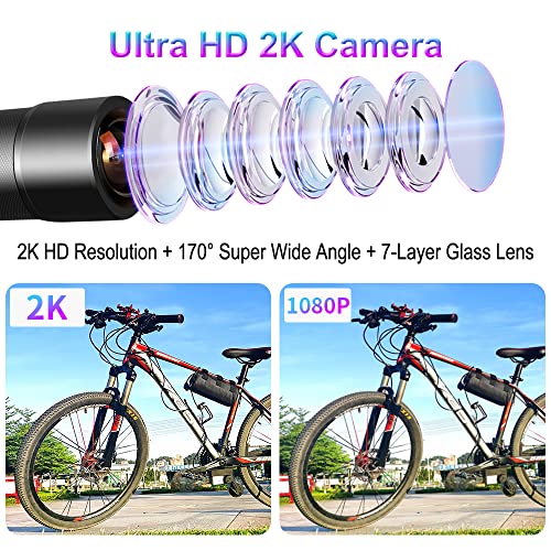 VSYSTO K5X-LED Cámara Bicicleta 2K WiFi Impermeable miniatura 4