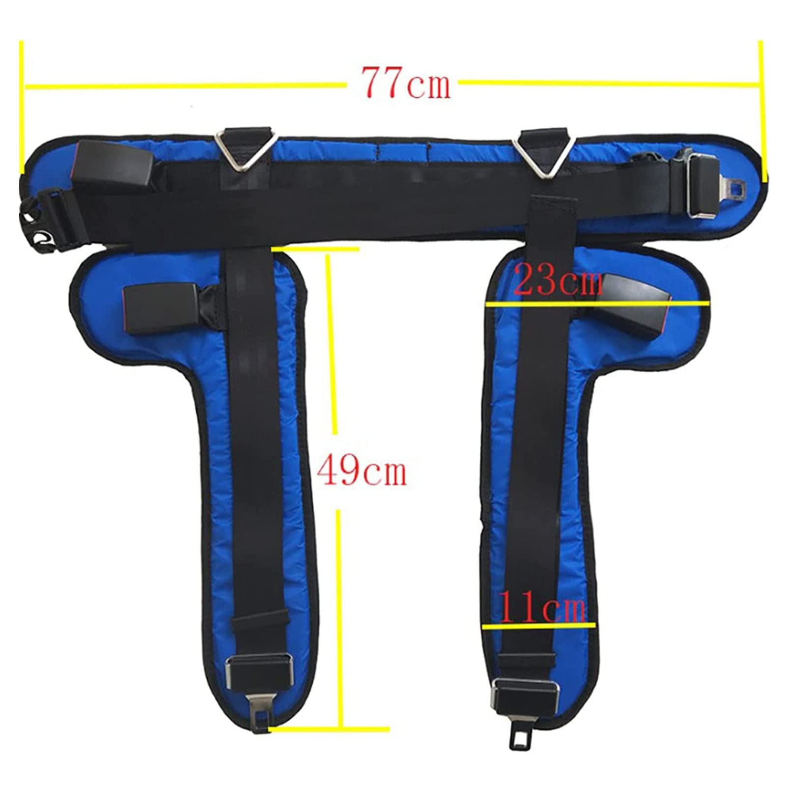 Almohadilla Repuesto para trampolín, arnés para trampolín Salto para niños y Adultos, protección elástica para Cintura y Cadera, cinturón Seguridad para trampolín, Columpio, cinturón Seguridad medi