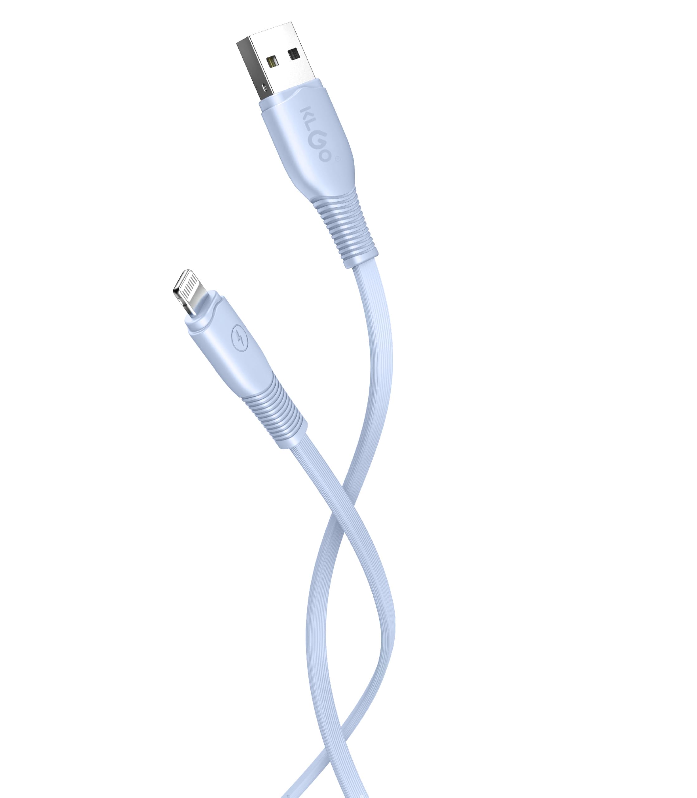 Data Cable 1 Meter Fast Charging High Speed Data Transmission Cord Compatible iPhone, Perfect Fit, Copper Core | Pack of 1 (Blue)