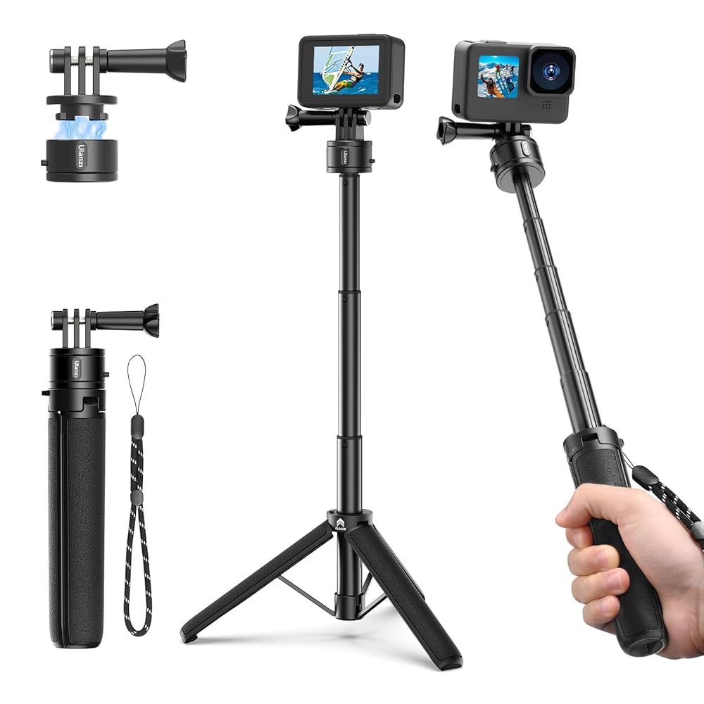 Amazon | Ulanzi Go-Quick II アクションカメラ三脚 Gopro用