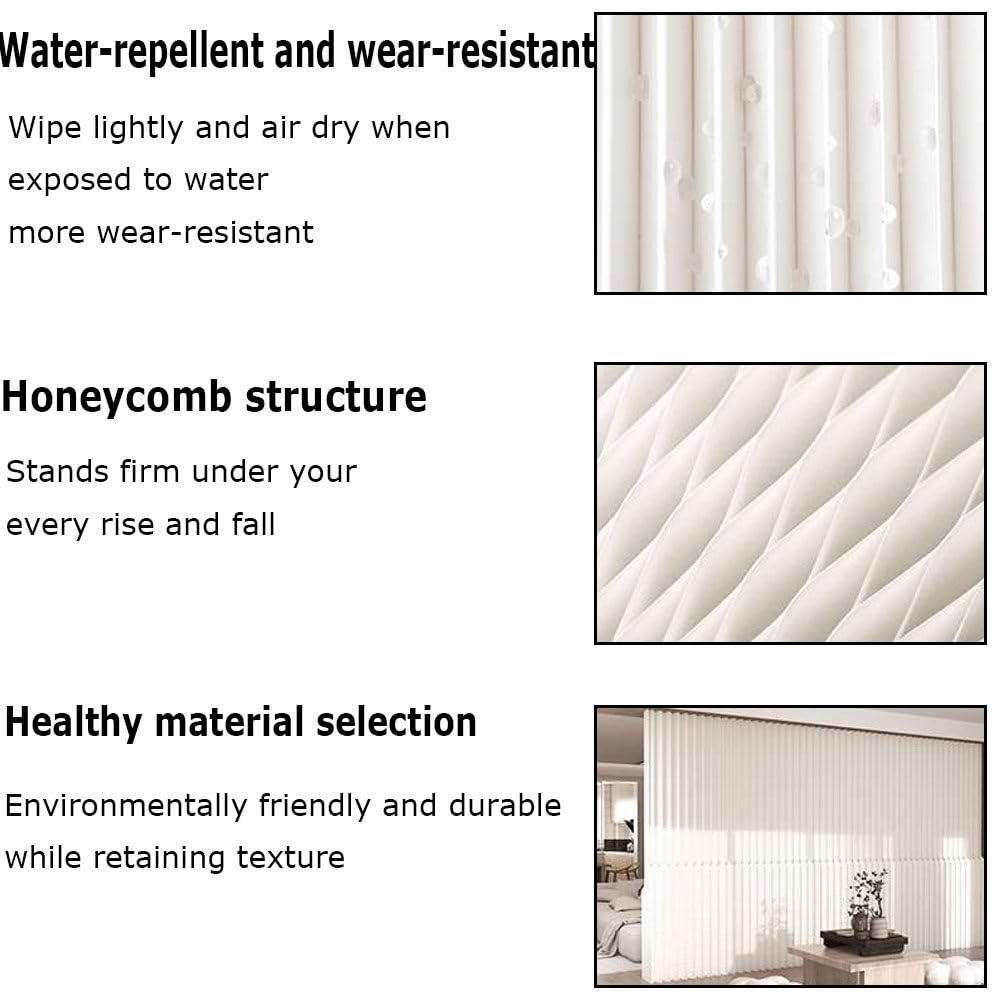 Biombos plegables modernos para interiores, separador de ambientes de papel independiente, retráctiles de 2 a 3 m/4 a 5 m, para sala de estar y dormitorio.,300x200cm/118.1x78.7in