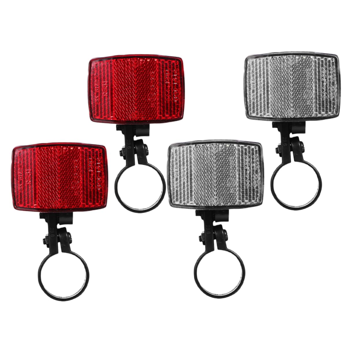 balacoo 3sets Bicycle Rear Reflector Mountain Bike Lamp Reflectors Reflective Sheeting for Bike Accessories 4pcs*3