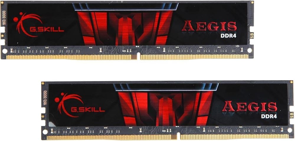 G.Skill Aegis, 32GB (2 x 16GB) DDR4-3000MHz CL16 Dual Channel Desktop Memory - View 1