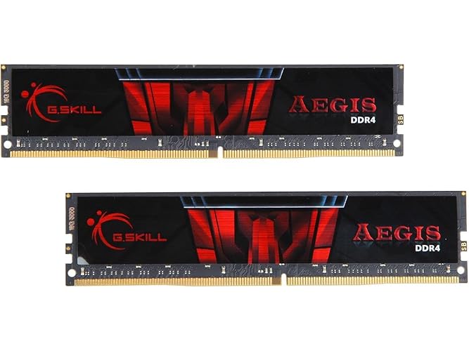 G.SKILL AEGIS Series DDR4 RAM (XMP) 32GB (2x16GB) 3000MT/s CL16-18-18-38 1.35V Intel AMD Desktop Computer Memory U-DIMM (F4-3000C16D-32GISB)